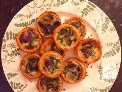 Mini Onion Quiches with Tomato&nbsp;Pastry